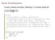 jQuery Plugin For Loading Animations - Waiting