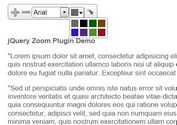 <b>jQuery Plugin For On-Page Text Control Plugin - Text Zoom</b>