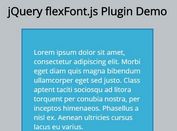 jQuery Plugin For Responsive & Dynamic Text Size - flexFont.js