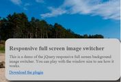 jQuery Plugin For Responsive Full Screen Image Slider - bgswitcher