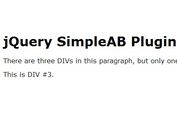 jQuery Plugin For Simple A/B Testing On Page - SimpleAB