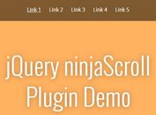 <b>jQuery Plugin For Smooth One Page Snap Scrolling - ninjaScroll</b>