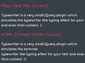 jQuery Plugin For Terminal Text Typing Effect - Typewriter