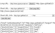 jQuery Plugin For URL Shortener with Google API - URL Shortener