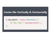 jQuery Plugin For Vertical & Horizontal Centering - Make Me Center