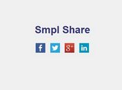 jQuery Plugin To Add Share Buttons On The Web Page - Smpl Share