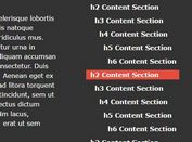 jQuery Plugin To Auto Generate Navigation For Long Content - heading-list