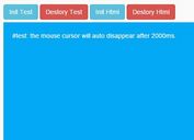 jQuery Plugin To Auto Hide Mouse Cursor On Webpage
