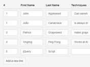 jQuery Plugin To Convert JSON Data Into Html Tables - MounTable