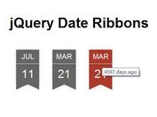 jQuery Plugin To Create Date Ribbons with CSS3 Transitions