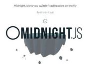 <b>jQuery Plugin To Create Fixed Navigation As You Scroll - midnight.js</b>