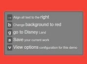 jQuery Plugin To Create Keyboard Shortcuts For Website - Visual Keys