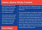 jQuery Plugin To Create Multiple Sticky Elements On The Page - jSticky