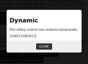 jQuery Plugin To Create Static or Dynamic Modal Windows - dialog.js