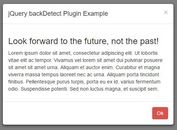 jQuery Plugin To Detect Back Button Click In Browser - backDetect