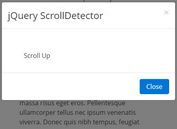 jQuery Plugin To Determine Scroll Down/Up Events - ScrollDetector