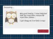 jQuery Plugin To Display A Popup After Visitor Is Idle - Sleepy Head Modal