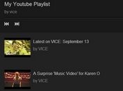 jQuery Plugin To Display An Youtube Channel Playlist