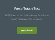 jQuery Plugin To Emulate Apple's 3D Touch Functionality - Force Touch
