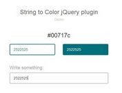 jQuery Plugin To Generate Color Code From A String - String to Color
