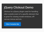 jQuery Plugin To Handle Click Outside Event - Clickout