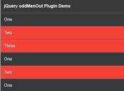 jQuery Plugin To Highlight Different Values In Table - oddMenOut