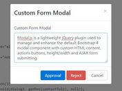 jQuery Plugin To Manage Bootstrap 4 Modal Component - Modal.js