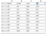 jQuery Plugin To Navigate Cells In The Table Using Keyboard - tablenav