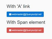 jQuery Plugin To Protect Email Addresses From Spambots - MailTo