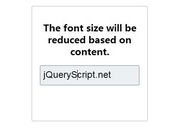 jQuery Plugin To Resize Text As You Input - Liquid Input