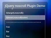 jQuery Plugin To Scroll Elements with Mouse Movement - noscroll