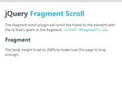 jQuery Plugin To Scroll To Specific Elements with Easing Support - fragmentScroll
