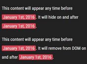 jQuery Plugin To Show / Hide Content Based On Specific Datetime - easyTimer