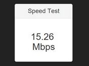 jQuery Plugin To Test Internet Connection Bandwidth - Speed Test