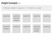 jQuery Plugin for Equalizing The Height or Width of Your Elements - equalize.js