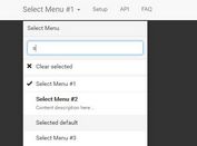 jQuery Searchable Select Menu Plugin For Bootstrap - Dropselect