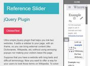 Cross-browser jQuery Sidebar Reference Plugin - slidereference