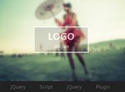 jQuery Sticky Menu with Background Parallax & Blur Effects