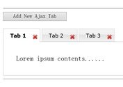 jQuery Tabbed Interface With Dynamic Closeable Tabs - Dynatabs