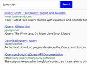 jQuery Wrapper For Bing Web Search API - bingSearch.js