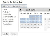 jQuery & jQuery UI Based Date Range Picker Plugin