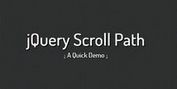 jQuery Scroll Path