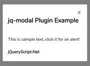 Pretty Simple Modal Popup Plugin - jq-modal