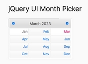 Pick Month And Year With jQuery UI - jQuery monthpicker.js