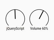 Minimalist Knob Control With jQuery And CSS3 - jsRapKnob