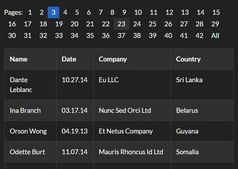 Easy Large Table Pagination With jQuery - tablePagination.js