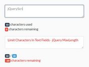 Limit Characters In Text Fields - jQuery MaxLength
