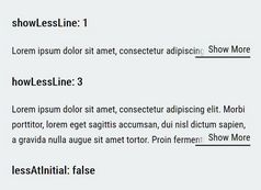 Limit Text Length And Show Read More Link - LineShowMoreLess