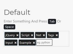 Minimal Tags Input Plugin In jQuery - tagInput.js