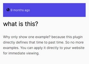Minimal Time Ago Plugin For jQuery - time-ago.js